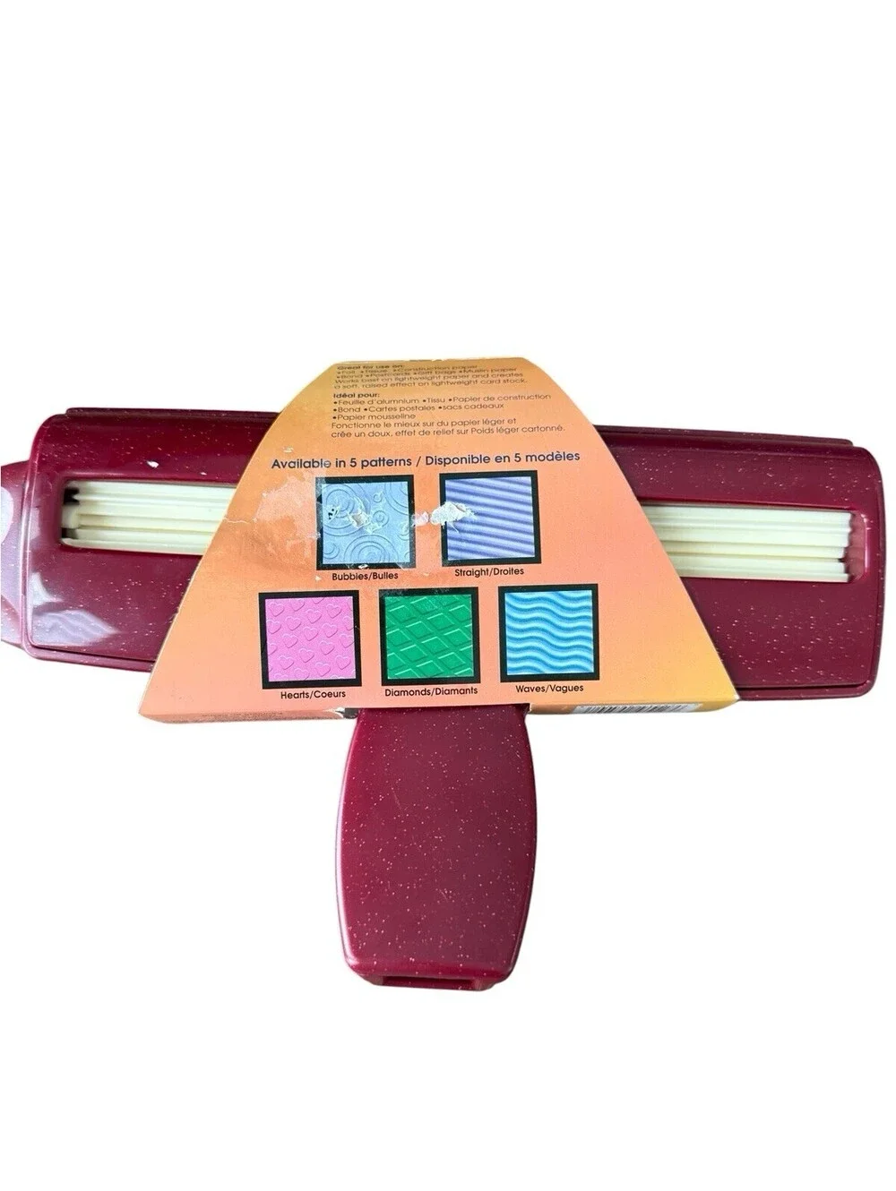 Paper Corrugator Crimper New With Tag 5 Patterns Fits 8.5” Paper